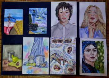 رسامة اسوان الواقعية تصدح فى سماء اسوان
