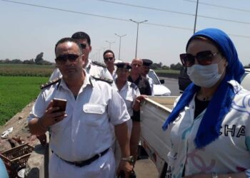 محافظ الغربيه يوجه بحملة موسعه لإزالة الإشغالات على الطريق الحر طنطا الاسكندريه