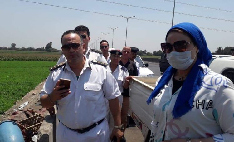 محافظ الغربيه يوجه بحملة موسعه لإزالة الإشغالات على الطريق الحر طنطا الاسكندريه