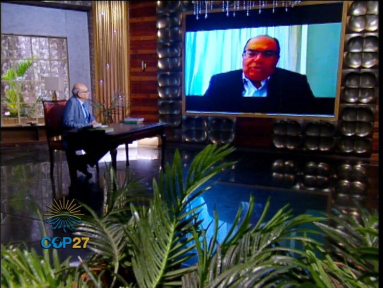 الدكتور محمود محيي الدين لبرنامج قمة المناخ: 1 الدكتور محمود محيي الدين لبرنامج قمة المناخ: