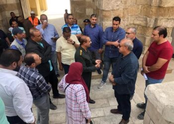 مساعد وزير السياحة والآثار يتفقد أعمال مشروع ترميم جامع السلطان الظاهر بيبرس بحي الضاهر