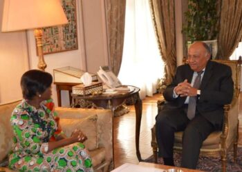 شكري يستقبل وزيرة البيئة والتنمية المستدامة لجمهورية الكونغو برازافيل
