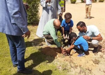 حملة تشجير ويوم للتوعية بقضايا المناخ في «النوبة القديمة» بأسوان