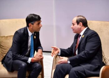 الرئيس السيسي يستقبل رئيس الوزراء البريطاني ريشي سوناك على هامش إنعقاد القمة العالمية للمناخ “COP27”
