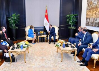 الرئيس السيسى يستقبل نانسي بيلوسي رئيسة مجلس النواب الأمريكي على هامش إنعقاد قمة المناخ COP27 بشرم الشيخ