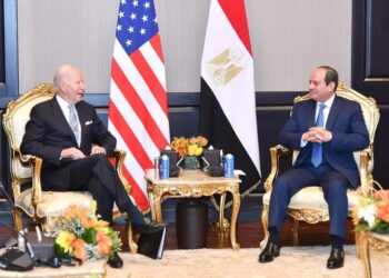الرئيس السيسي يستقبل الرئيس الأمريكي جو بايدن على هامش قمة المناخ COP27 بشرم الشيخ