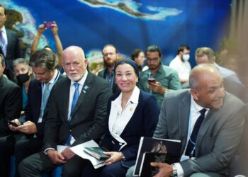 خلال مشاركتها  فى جلسة رفيعة المستوى حول حماية الشعاب المرجانية فى سواحل البحر الأحمر: