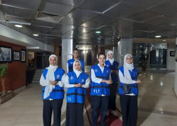 شباب (YLY) يشاركون في المتلقى الأثري بمحافظة الأقصر.