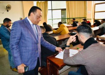 لليوم الخامس على التوالي المصرى . يتفقد إمتحانات الفرقة الثالثة للفصل الدراسى الأول “بآداب طنطا “