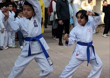 درين كريم أصغر لاعب كاراتيه حصل علي الحزام البني