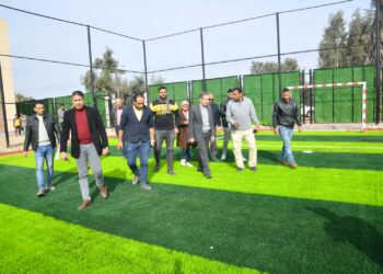 رحمي يتفقد مشاريع حياة كريمة بثلاث قري بزفتى