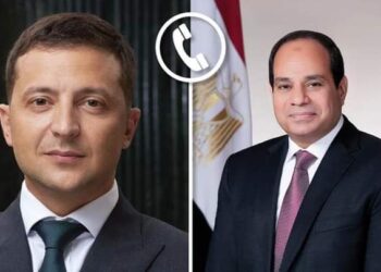 الرئيس السيسي يتلقى إتصالاً هاتفياً من الرئيس الأوكراني “فولوديمير زيلينسكي”