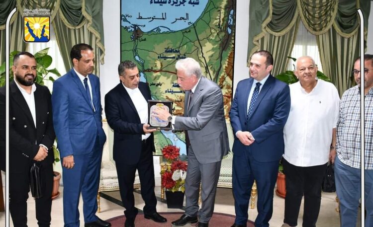 محافظ جنوب سيناء يستقبل مدير مطار بنغازى الدولى وممثلى عدد من الشركات السياحية الليبية