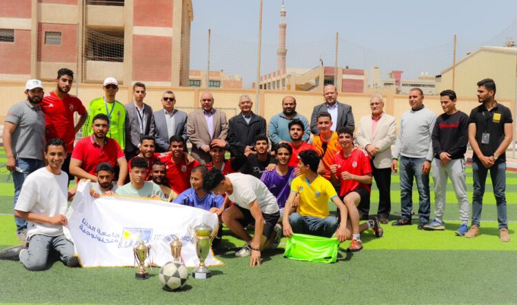 فرع جامعة الدلتا التكنولوجية بمدينة السادات يفوز بالمركز الاول فى فعاليات الدورة الرمضانية