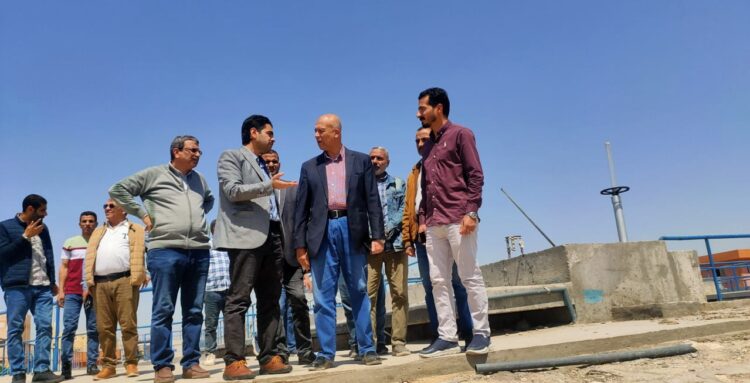 مسئولو الإسكان يتفقدون مشروعات المرافق والطرق الجارية بمدينة النوبارية الجديدة