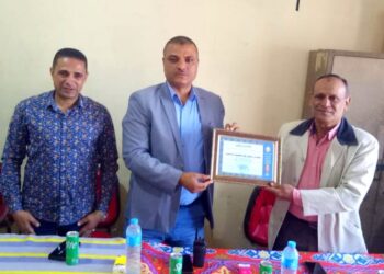 رئيس مدينة أشمون عروس الدلتا يكرم المهندس تحسين ابوحسين لجهوده في تحقيق حلم مليون مواطن