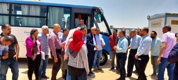 مسئولو الإسكان يتفقدون محطة رفع مياه بتكلفة 530 مليون جنيه وأعمال تطوير الطرق بمدينة بدر