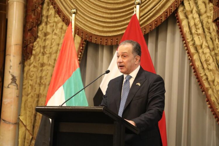 السفير شريف عيسي سفير مصر بالإمارات يقيم احتفالا بالذكري 72 لثورة 23 يوليو