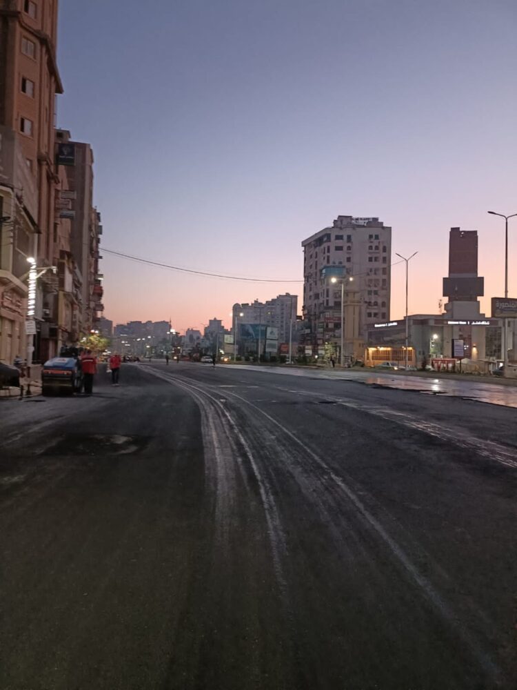 استمرار أعمال الرصف والتطوير بشوارع المحلة الكبرى  1 استمرار أعمال الرصف والتطوير بشوارع المحلة الكبرى