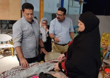 فاعليات معرض الشباب اصحاب المشغولات اليدويه بمركز التنميه الشبابيه بالطور