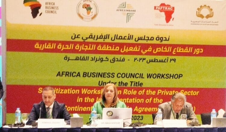 مجلس الأعمال الافريقي يبحث عن دور القطاع الخاص في تفعيل منطقة التجارة الحرة القاريه