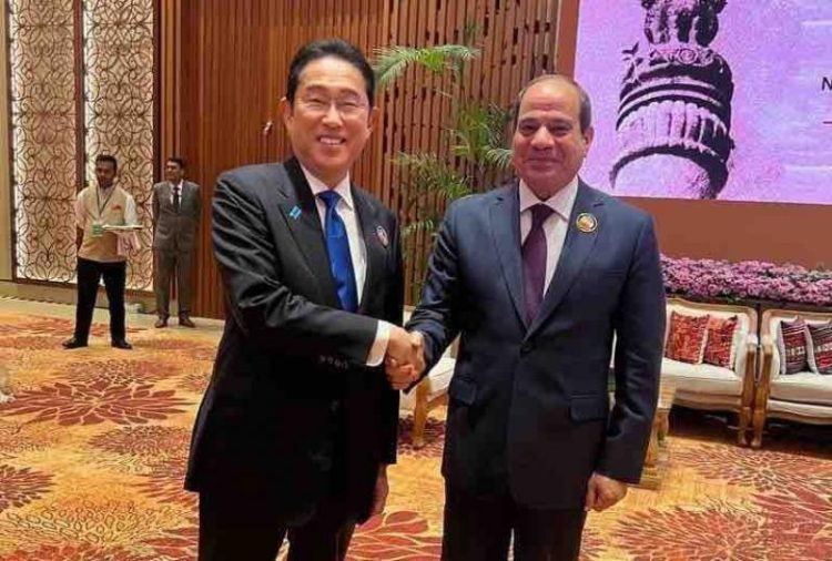 السيسي يلتقي رئيس وزراء اليابان على هامش انعقاد قمة مجموعة العشرين بنيودلهي