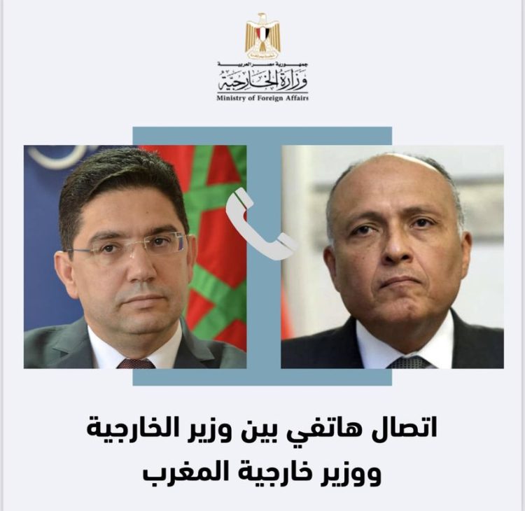 وزير الخارجية يجري اتصالاً هاتفياً مع وزير خارجية المغرب