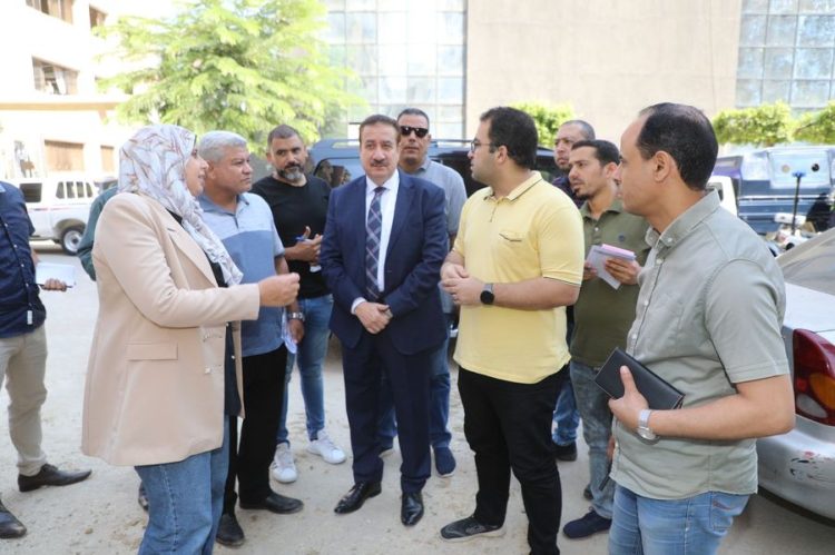 محافظ المنوفية يتفقد أعمال قطع الفرمة بمنطقة الأحمدية وحديقة بشاير الخير بشبين القوم