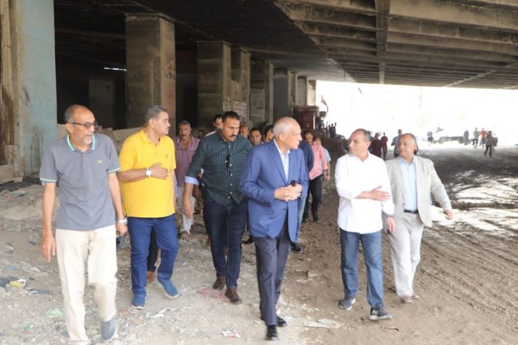 محافظ الجيزة يتفقد مراحل العمل بمحور منشأة البكاري 1 محافظ الجيزة يتفقد مراحل العمل بمحور منشأة البكاري