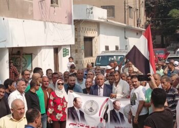 مظاهرات تزلزل قطاع الزراعة بالغربية تأييدا لموقف مصر والرئيس السيسي من القضية الفلسطينية