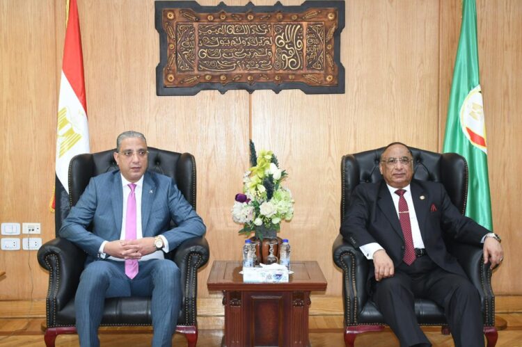 محافظ الفيوم ورئيس هيئة قضايا الدولة يضعان حجر الأساس لمقر الهيئة الجدي