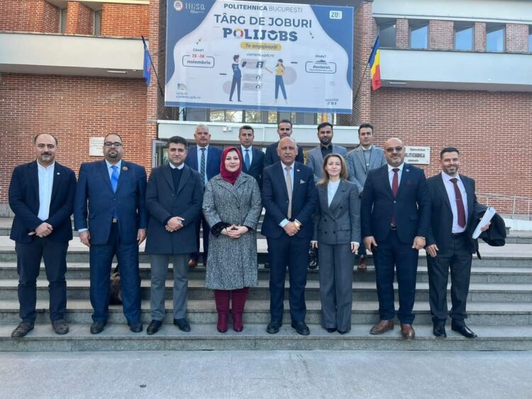 الزهيري يزور رومانيا ويلتقي برئيس جامعة بوليتكنيك في بوخارست