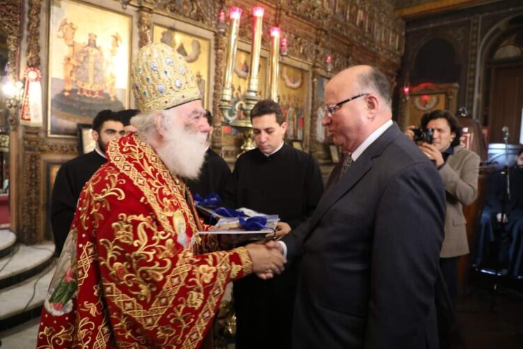 محافظ القاهرة يشهد احتفال بطريركية الروم الأرثوذكس بعيد الميلاد 1 محافظ القاهرة يشهد احتفال بطريركية الروم الأرثوذكس بعيد الميلاد