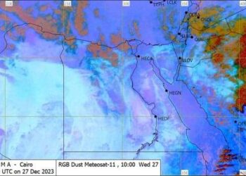 هيئة الأرصاد الجوية : تكاثر السحب المنخفضة والمتوسطة الممطرة على السواحل الشمالية الغربية