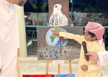 الشيخ” سالم بن ركاض”  يفتتح معرض رسومات الأطفال بمناسبة اليوم الوطني 52 لدولة الإمارات