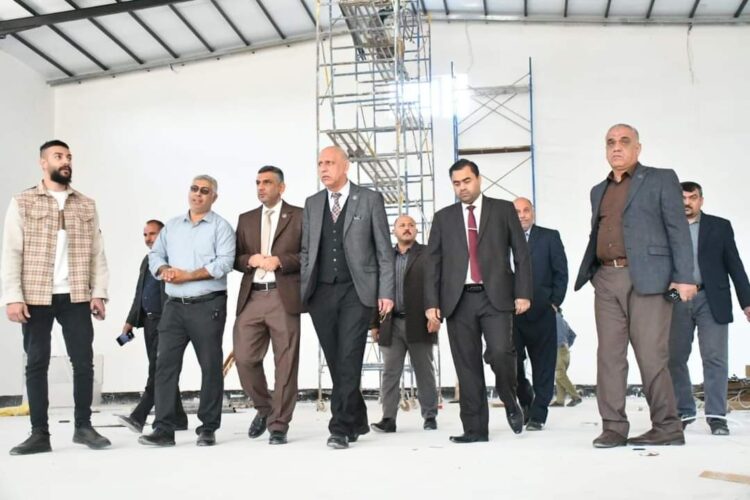رئيس جامعة الفرات الأوسط التقنية يتفقد ميدانياً مشروع أكاديمية الطيران والنادي الطلابي في الكلية التقنية الهندسية النجف