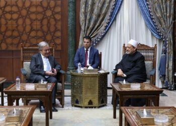 شيخ الأزهر يستقبل الأمين العام للأمم المتحدة ويناقشان مستجدات الأوضاع في غزة