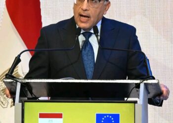 رئيس الوزراء يلقى كلمة خلال الجلسة الختامية لمؤتمر الاستثمار المصري الأوروبي.
