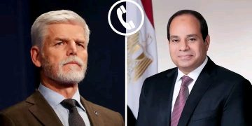 الرئيس السيسي يتلقى اتصالاً هاتفياً من الرئيس التشيكي "بيتر بافل". 31 الرئيس السيسي يتلقى اتصالاً هاتفياً من الرئيس التشيكي “بيتر بافل”.
