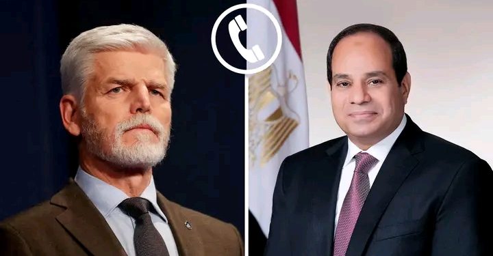 صوت الشعب نيوز 86 الرئيس السيسي يتلقى اتصالاً هاتفياً من الرئيس التشيكي “بيتر بافل”.