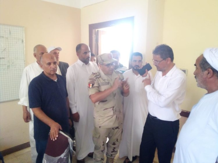 وكيل وزارة التربية والتعليم وقائد القطاع الشمالي الغربي للمدارس العسكرية يتفقدان المدارس الفنية ذات التأسيس العسكري بالضبعة وقطاع البنجر