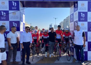 وزير الشباب والرياضة يطلق شارة بدء المهرجان الرياضي للدراجات الهوائية بالعلمين الجديدة