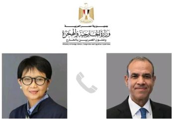 وزير الخارجية والهجرة وشئون المصريين بالخارج يجري اتصالاً هاتفياً مع وزيرة خارجية إندونيسيا