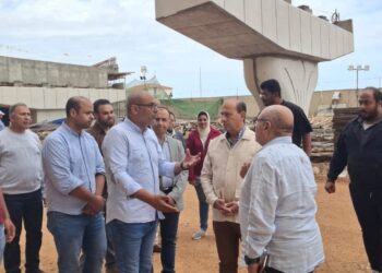 ‏رئيس الجهاز المركزي للتعمير يتفقد مشروعات الطرق