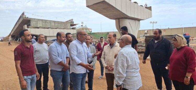 رئيس الجهاز المركزي للتعمير يتفقد مشروعات الطرق 1 رئيس الجهاز المركزي للتعمير يتفقد مشروعات الطرق