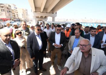‏وزير الإسكان محافظة الإسكندرية يتفقدان مشروعات محور السادات